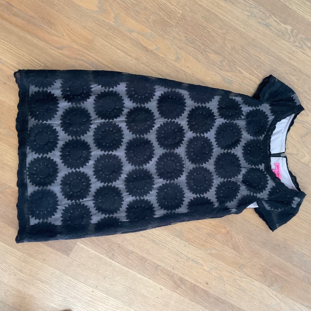 Betsey Johnson Black Floral Dress NEW!!